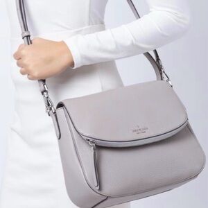 Kate Spade Light Gray Shoulder Bag